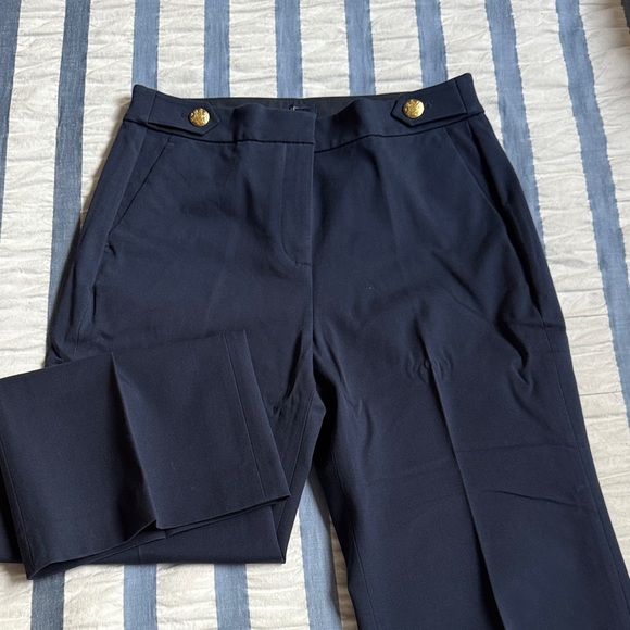 J. Crew Factory Pants - J. Crew Factory Dark Blue Trousers with Gold Accents